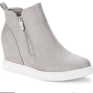 Anne Klein Sport Gray Wedge Sneakers